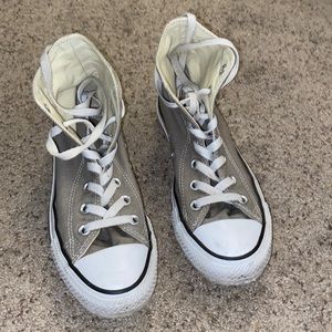 Green Converse High Tops